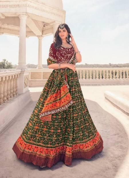 Multi KAVIRA MAAYA 1 Heavy Wedding Wear Printed Latest Stylish Lahenga Choli Collection 108